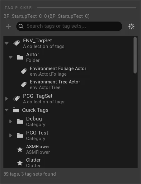 J2 Tags Tag Picker tree